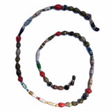 Face Mask/Eyeglass Paper Bead Chain, Black and Red - Creative Alternatives