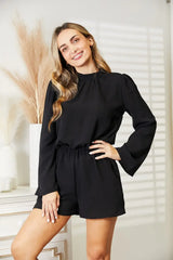 Culture Code Full Size Open Back Romper with Pockets - Trendsi - Flyclothing LLC