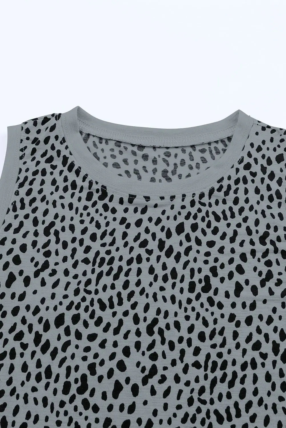 Printed Round Neck Tank - Trendsi - Flyclothing LLC