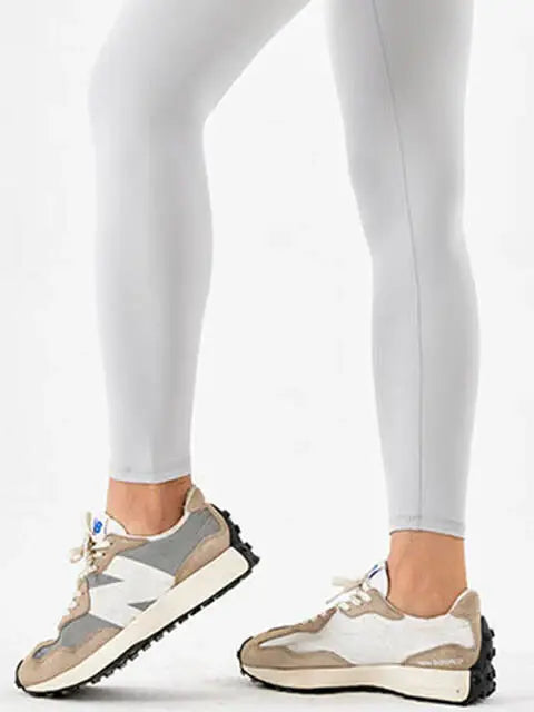Wide Waistband Sports Leggings - Trendsi - Flyclothing LLC