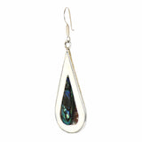 Teardrop Abalone and Mother of Pearl Drop Earrings - Artisana - Flyclothing LLC