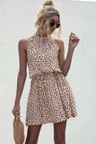 Printed Grecian Neck Mini Dress - Trendsi - Flyclothing LLC