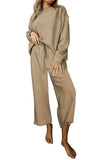Dropped Shoulder Top and Pants Set - Trendsi - Flyclothing LLC