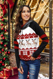 Double Take Full Size Christmas Drawstring Long Sleeve Hoodie - Trendsi - Flyclothing LLC