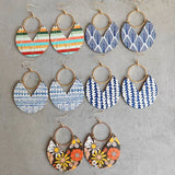 Ms.Pac-Man Shape Wooden Dangle Earrings - Trendsi - Flyclothing LLC