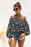 Polka Dot Off-Shoulder Layered Blouse - Trendsi - Flyclothing LLC