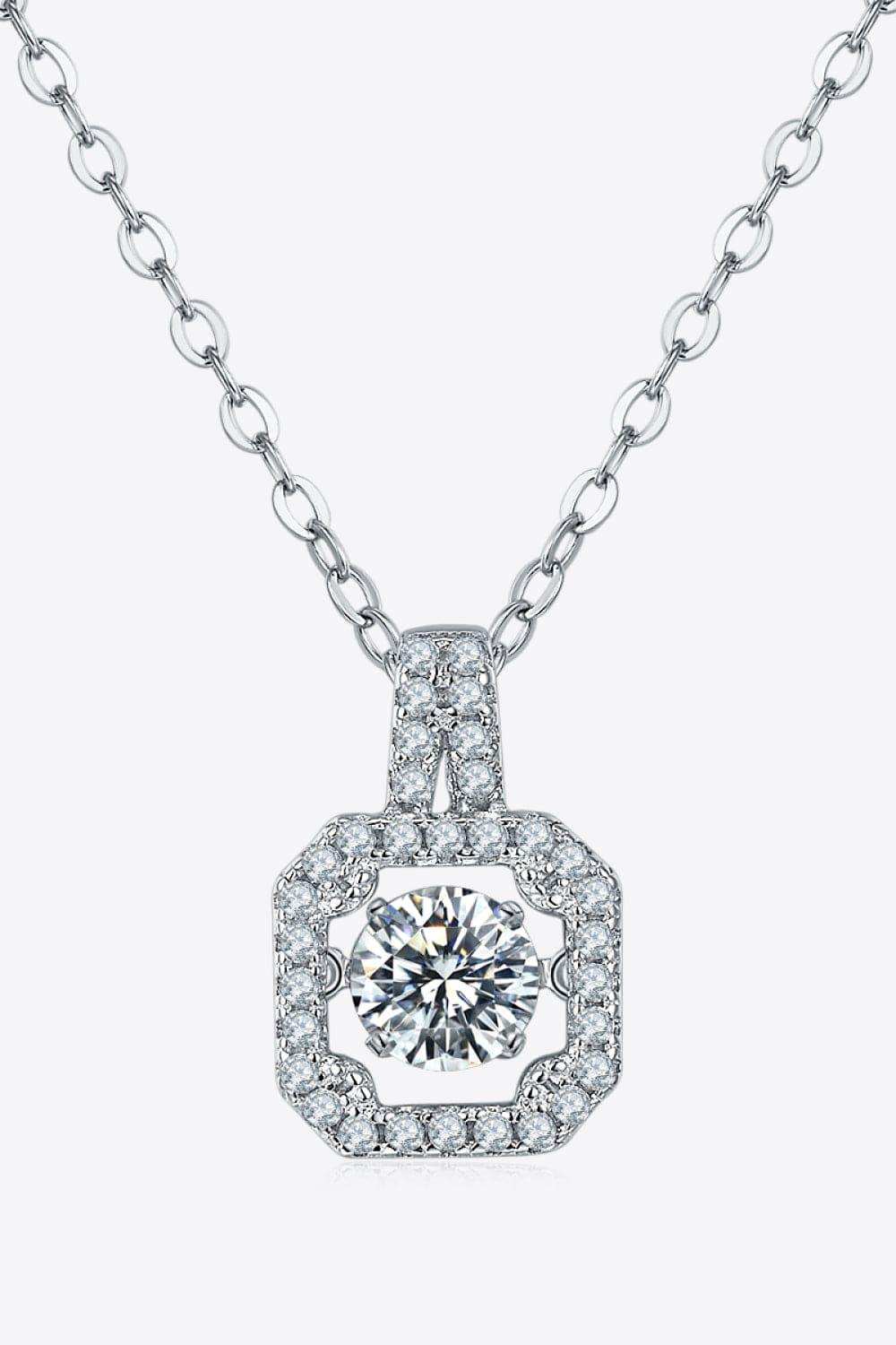 Moissanite 925 Sterling Silver Necklace - Trendsi - Flyclothing LLC
