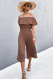 Spaghetti Strap Layered Jumpsuit - Trendsi