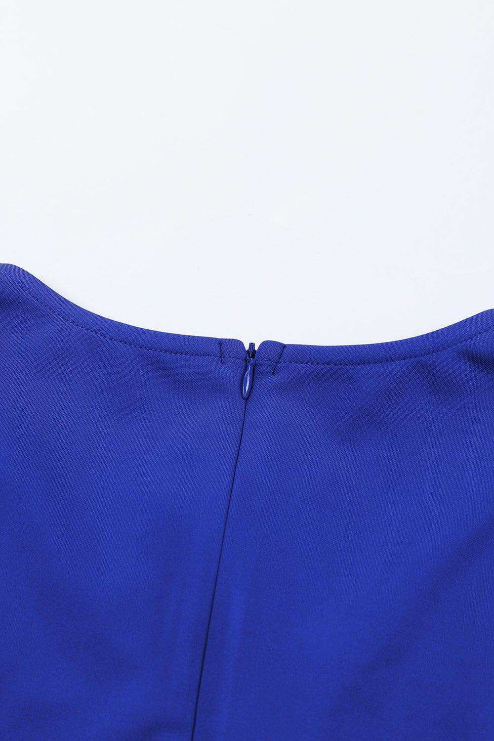 Belted Puff Sleeve V-Neck Jumpsuit - Trendsi - Flyclothing LLC