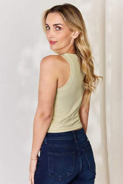 Basic Bae Full Size Round Neck Slim Tank - Trendsi - Flyclothing LLC