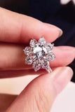 1 Carat Moissanite Flower Ring - Trendsi