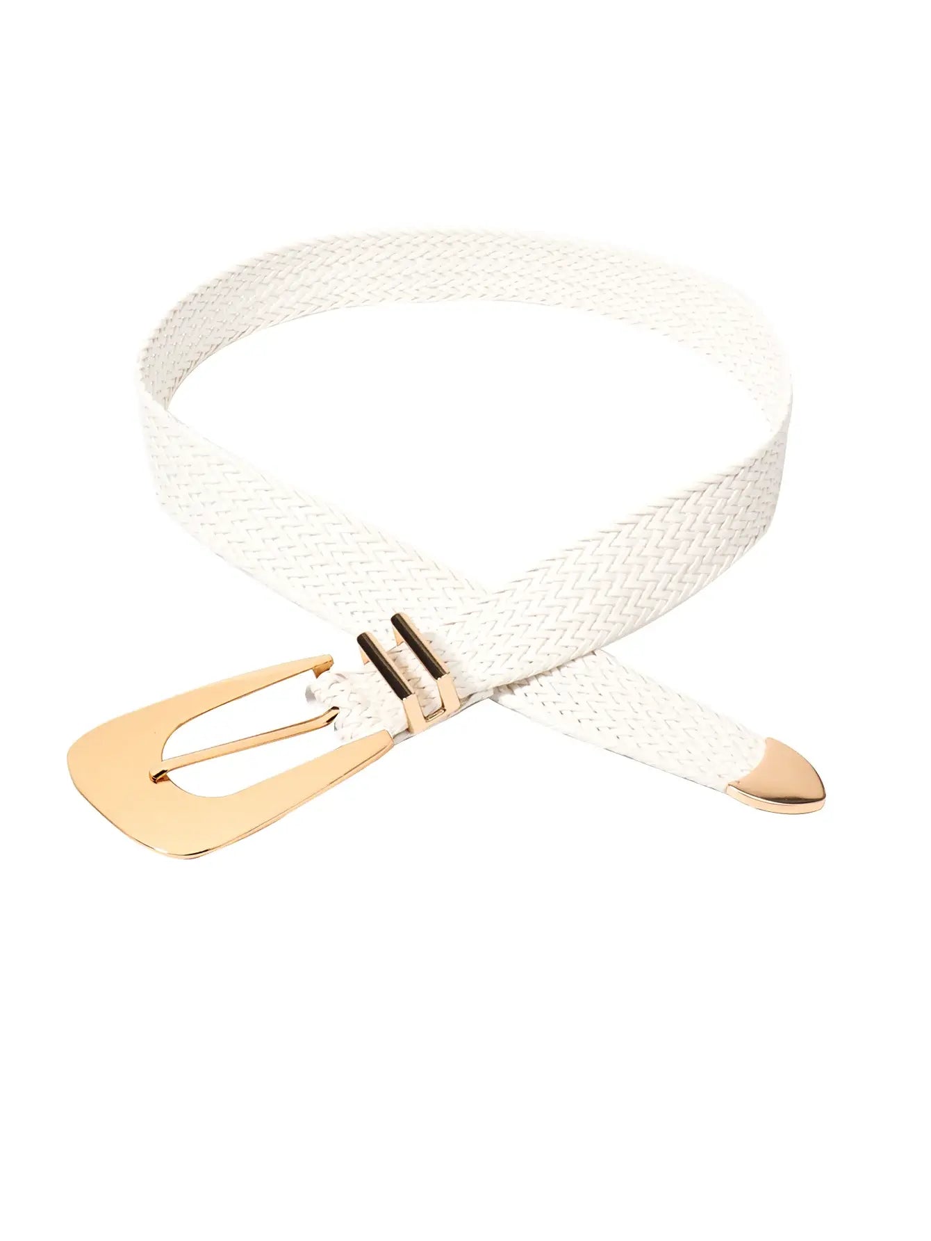 Irregular Buckle Braid Belt - Trendsi - Flyclothing LLC