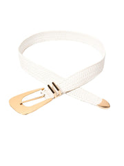 Irregular Buckle Braid Belt - Trendsi