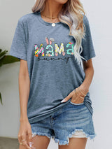 MAMA BUNNY Easter Graphic Tee - Trendsi - Flyclothing LLC