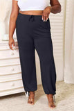 Basic Bae Full Size Soft Rayon Drawstring Waist Pants with Pockets - Trendsi - Flyclothing LLC