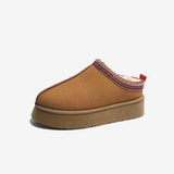 Faux Fur Center-Seam Slippers - Trendsi - Flyclothing LLC