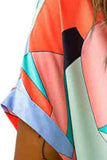 Printed V-Neck Short Sleeve Blouse - Trendsi - Flyclothing LLC