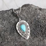 Geometric Alloy Pendant Necklace - Trendsi