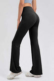 High Waist Straight Active Pants - Trendsi - Flyclothing LLC