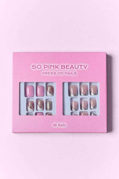 SO PINK BEAUTY Press On Nails 2 Packs - Trendsi - Flyclothing LLC