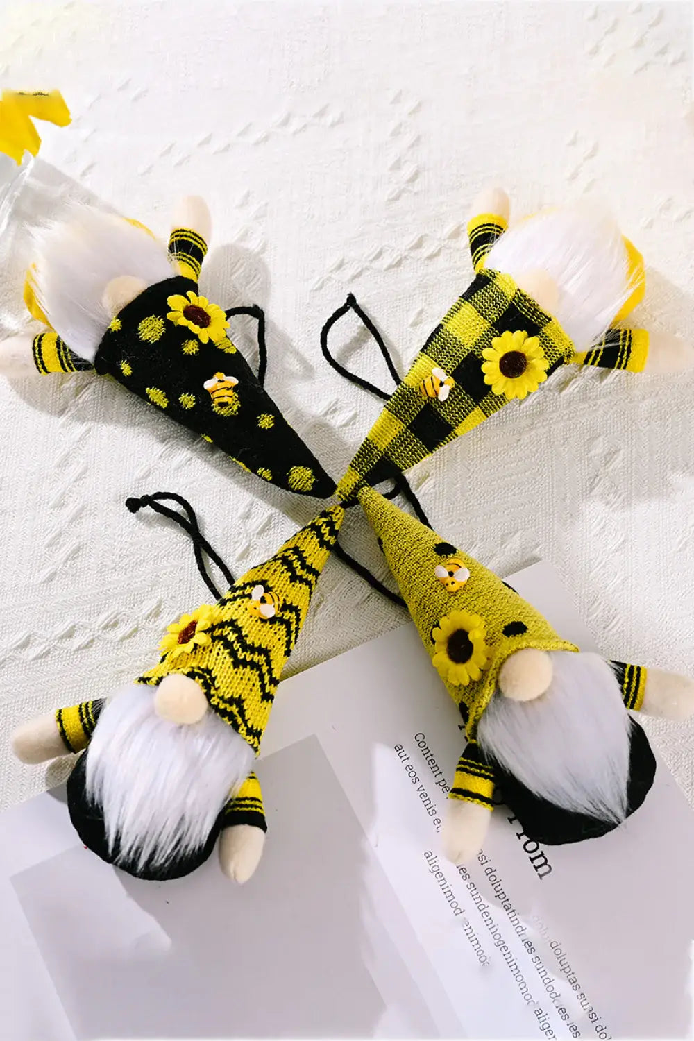 Random 4-Pack Sunflower Faceless Gnome Hanging Widgets - Trendsi - Flyclothing LLC