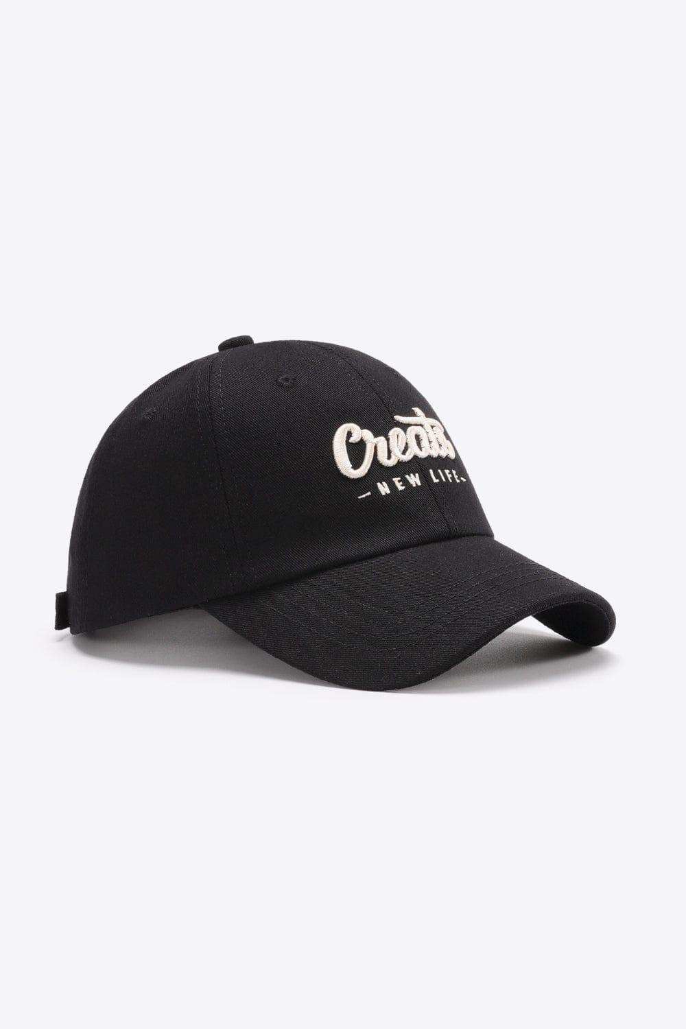 CREATE NEW LIFE Adjustable Cotton Baseball Cap - Trendsi - Flyclothing LLC