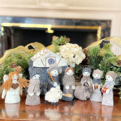 Felted Nativity 12-Piece Set - Global Groove Direct