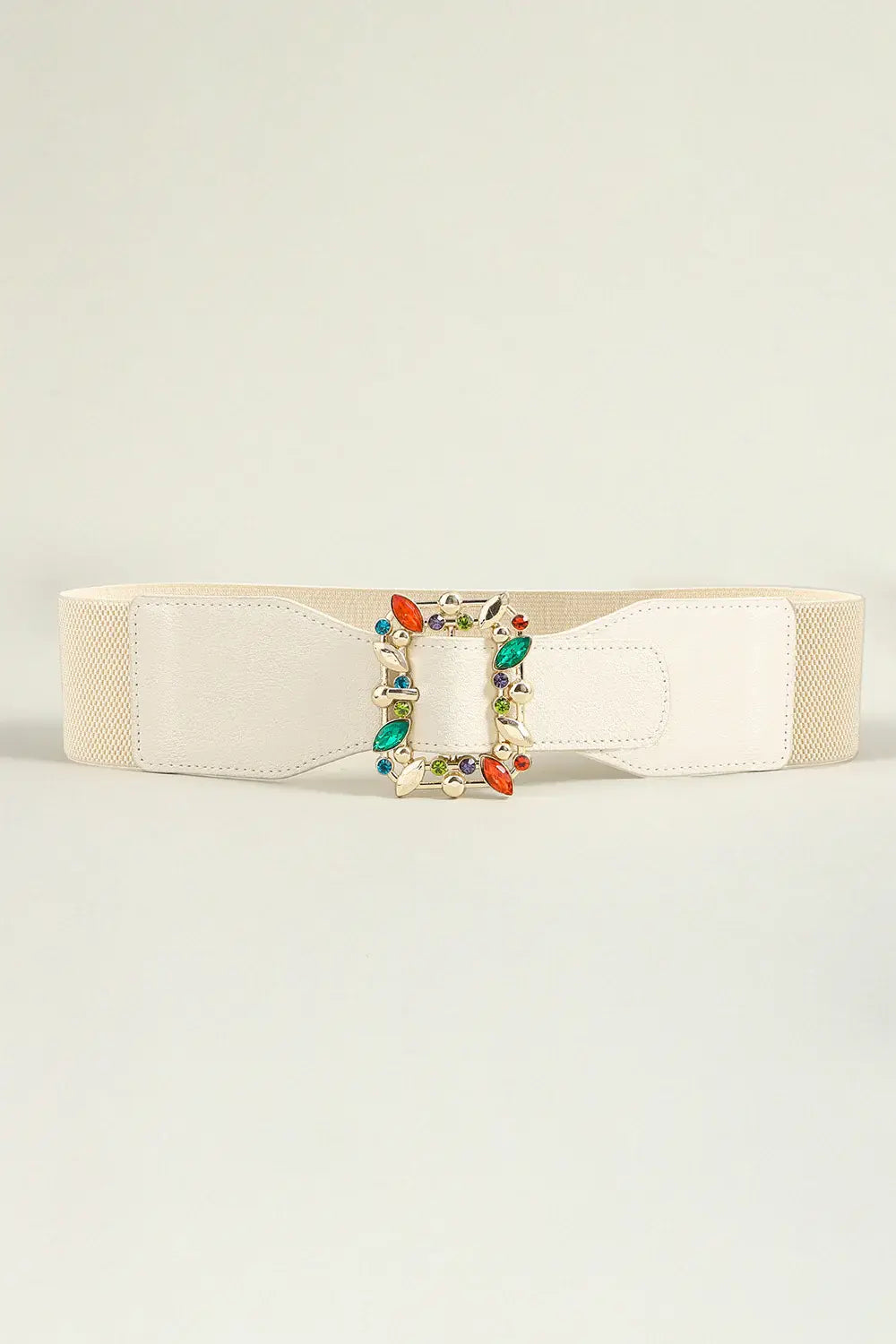 Multicolored Leaf Buckle Elastic Belt - Trendsi - Flyclothing LLC