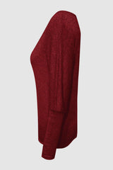 Cutout Round Neck Long Sleeve T-Shirt - Trendsi - Flyclothing LLC