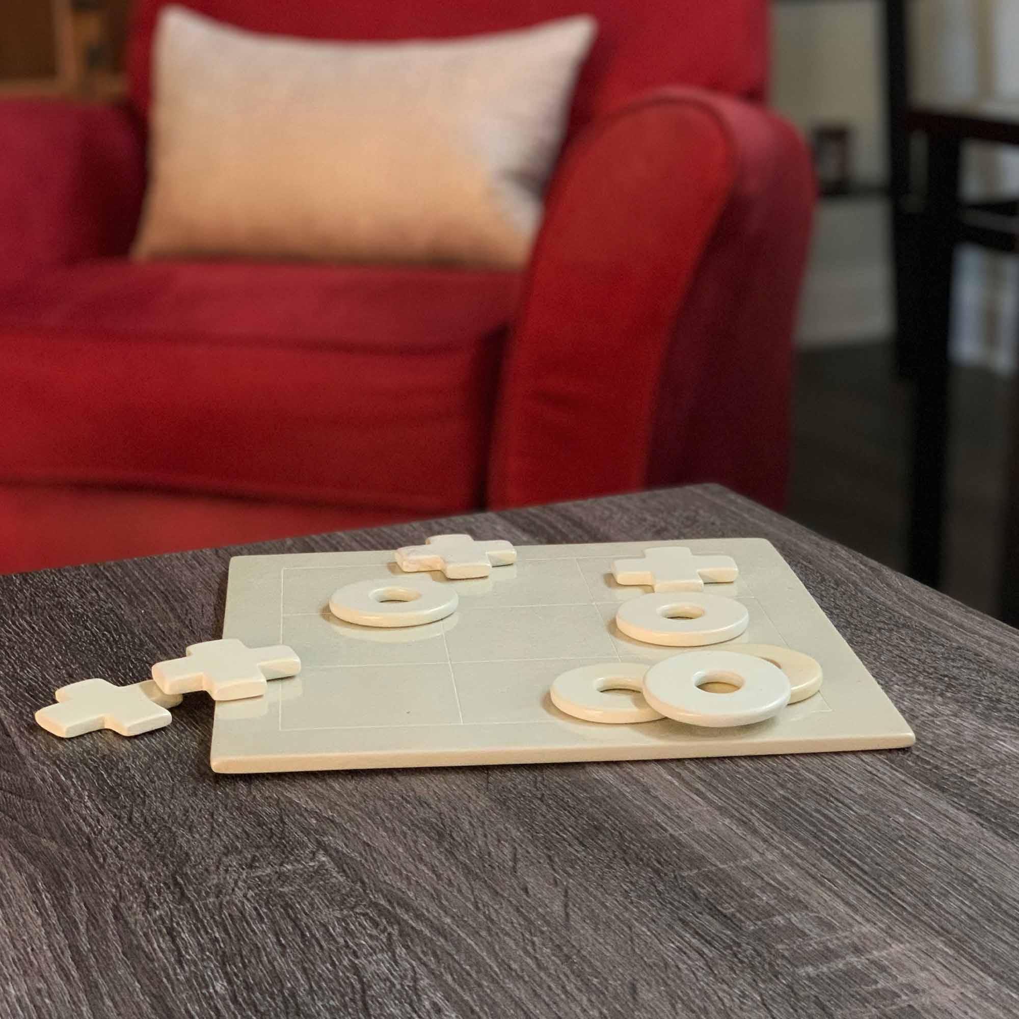 Handcarved Soapstone Tic-Tac-Toe Game Set - SMOLArt