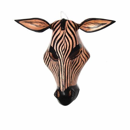 Wood Zebra Mask Wall Hanging - Flyclothing LLC