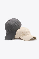 Distressed Adjustable Baseball Cap - Trendsi - Flyclothing LLC