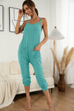 Spaghetti Strap Pocket Jumpsuit - Trendsi