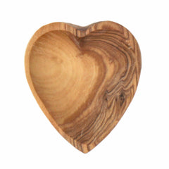 Petite Olive Wood Heart Trinket Bowls - Set of 2 - Jedando