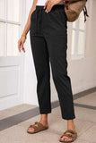 Drawstring Straight Pants with Pockets - Trendsi - Flyclothing LLC