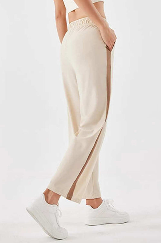 Seam Detail Long Pants - Trendsi - Flyclothing LLC