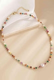 Multicolored Bead Necklace - Trendsi