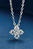 Moissanite Four Leaf Clover Pendant Necklace - Trendsi