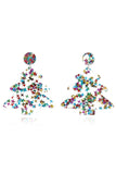 Christmas Tree Acrylic Earrings - Trendsi - Flyclothing LLC