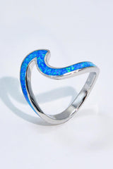 Opal Contrast 925 Sterling Silver Ring - Flyclothing LLC
