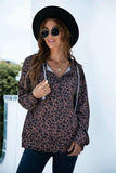 Full Size Printed Quarter-Snap Drop Shoulder Hoodie - Trendsi - Flyclothing LLC