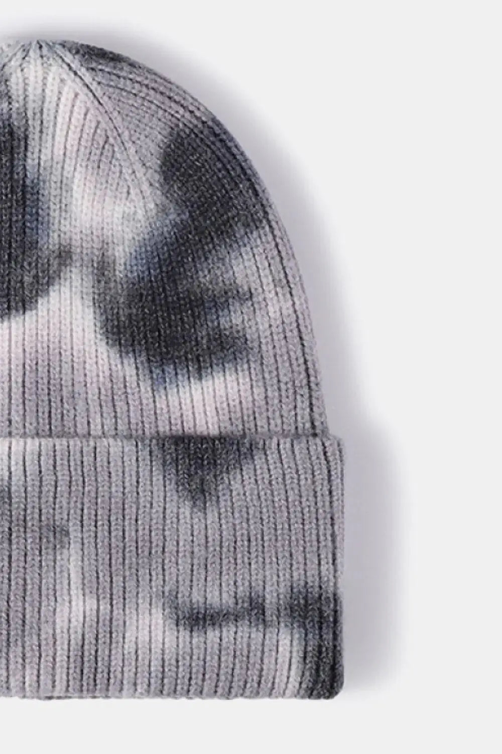 Tie-Dye Cuffed Rib-Knit Beanie Hat - Trendsi - Flyclothing LLC
