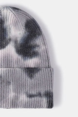 Tie-Dye Cuffed Rib-Knit Beanie Hat - Trendsi - Flyclothing LLC