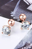 2 Carat Moissanite 925 Sterling Silver Stud Earrings - Trendsi - Flyclothing LLC