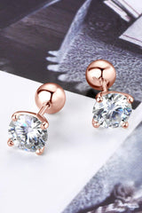 2 Carat Moissanite 925 Sterling Silver Stud Earrings - Trendsi