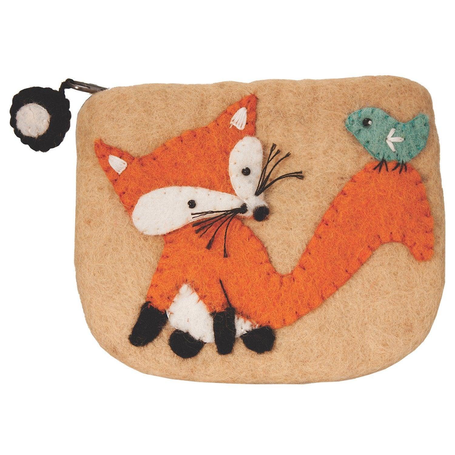 Felt Coin Purse - Fox - Wild Woolies (P) - Wild Woolies