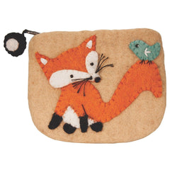 Felt Coin Purse - Fox - Wild Woolies (P) - Flyclothing LLC