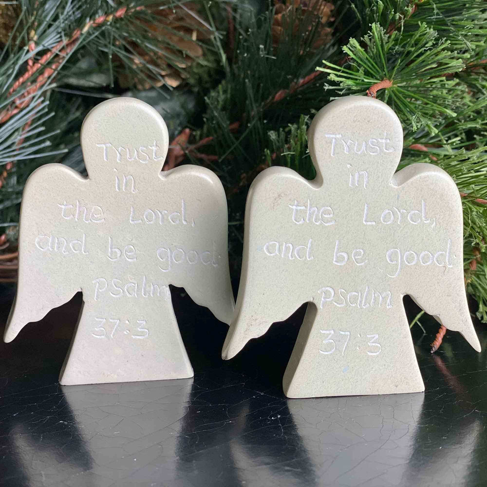 Angel Devotional Tokens with Psalm Inscriptions, Set of 2 - SMOLArt - Flyclothing LLC