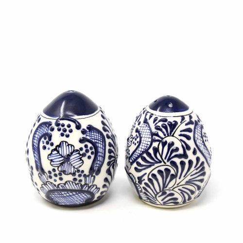Encantada Handmade Pottery Spice Shakers, Blue Flower - Encantada - Flyclothing LLC