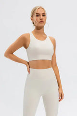 Round Neck Active Tank - Trendsi - Flyclothing LLC